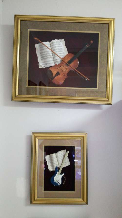 Collectable Musical Instruments in Frames